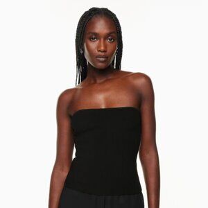 Aritzia Babaton Sculpt Knit Black Tube Top